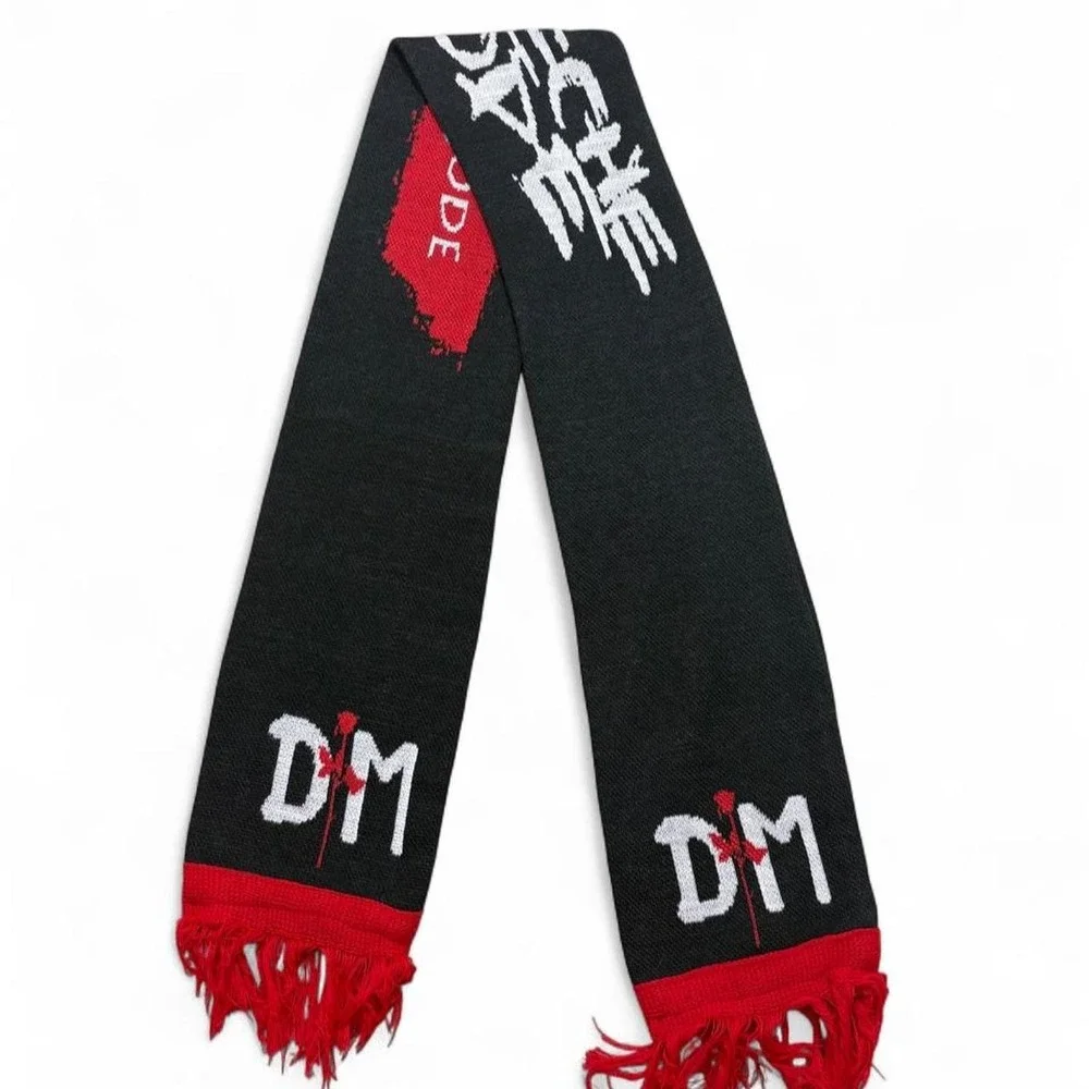 Depeche Mode Scarf DoubleSide Knit Band Y2K Style Soccer Violator/SOFOD Inspire